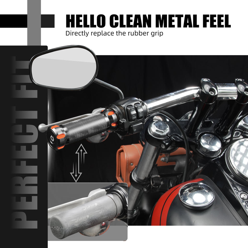 NICECNC Handlebar Hand Grips for Harley Dyna CVO Fat Bob FXDFSE Low Rider EFI FXDLI Super Glide FXD 56220-94A