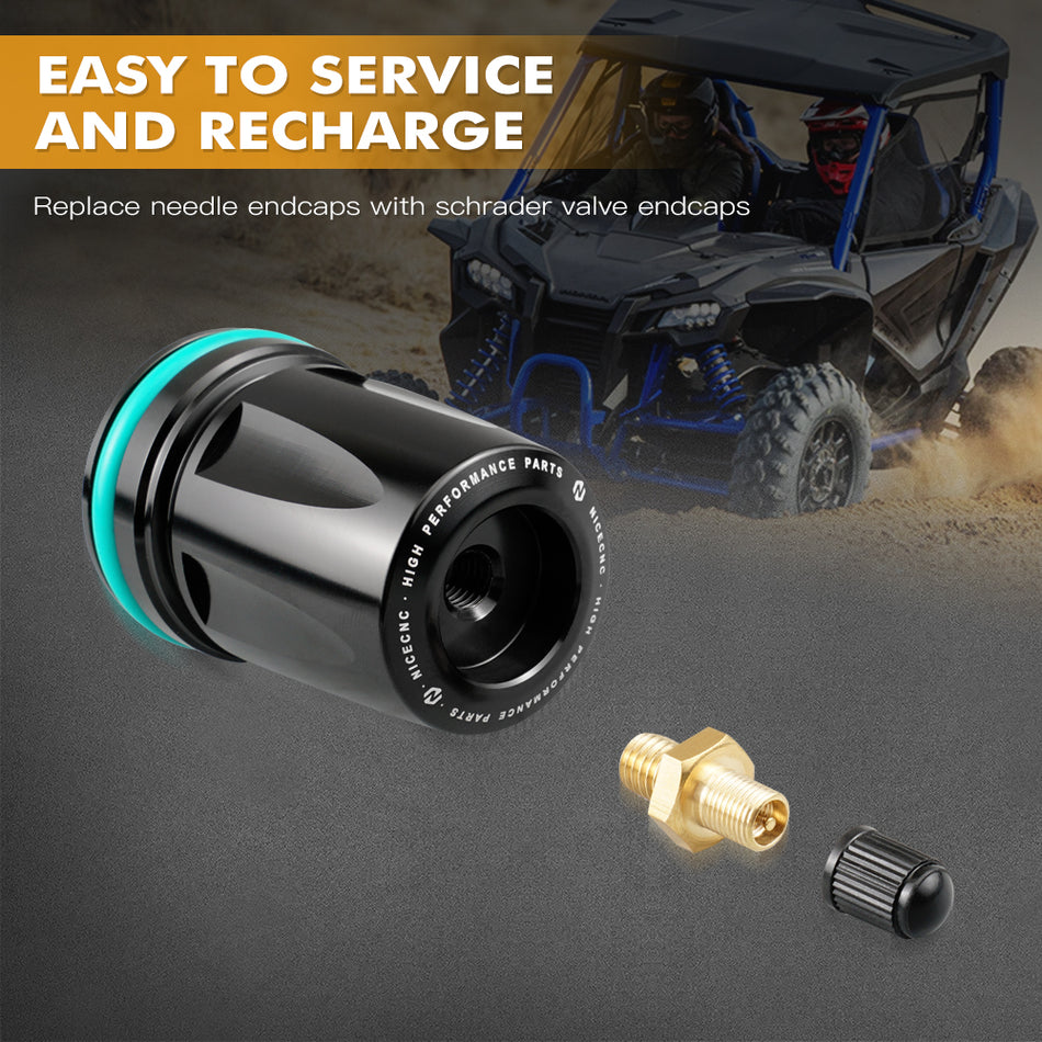 NICECNC High Volume Nitrogen Suspension Reservoir Replacement Expansion Endcaps