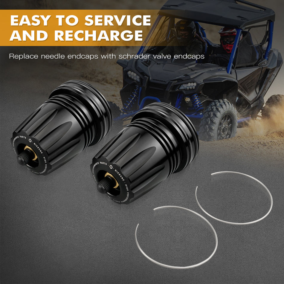 NICECNC High Volume Nitrogen Suspension Reservoir Replacement Expansion Endcaps