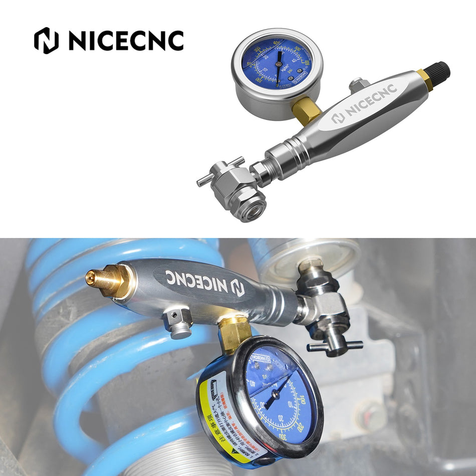 NICECNC 600PSI Regulator Kit No Loss Chuck Nitrogen Filling Tool For Schrader Valve Shock Off-Road Bikes, ATVs, UTVs