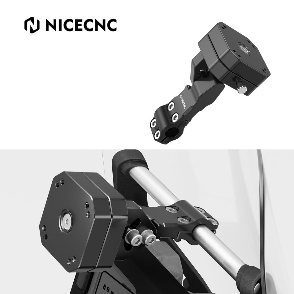 NICECNC 12MM GPS Holder Bar Clamp Bracket Mount For Honda Africa Twin BMW R1200 GS Yamaha Super Tenere XTZ1200