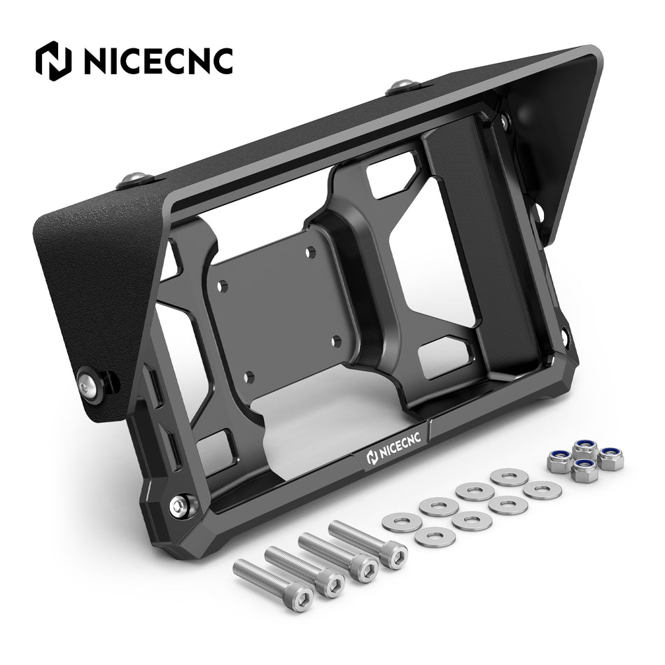 NICECNC Protective Case + Adjustable Sun Visor Kit For Garmin Zumo XT2 6" Devices