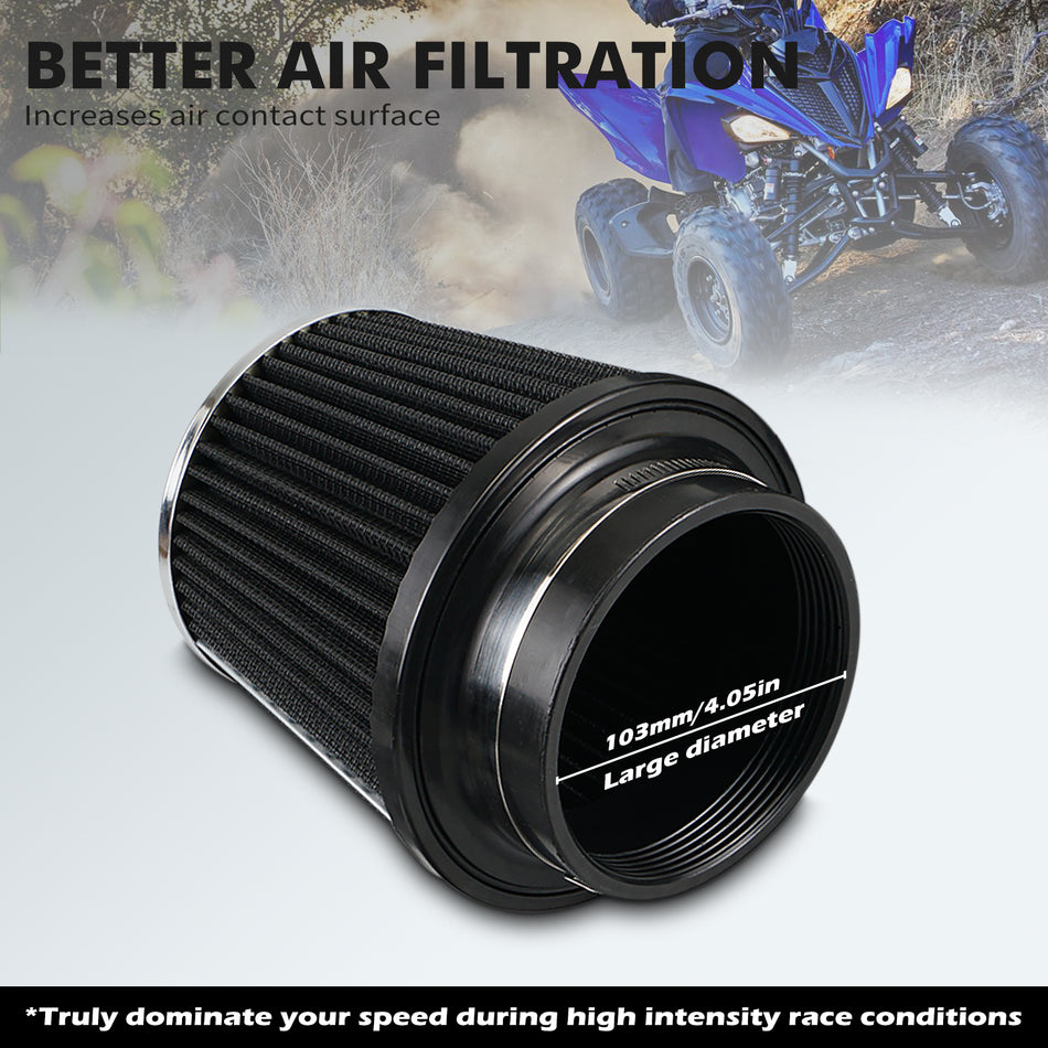 NiceCNC Intake System Filter Kit Air Box For Yamaha Raptor 700 2006-2024 700R 2009-2024