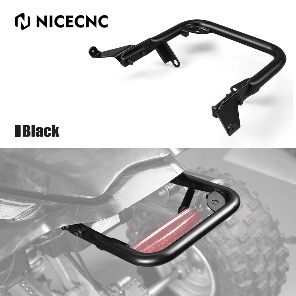 NICECNC ATV Rear Grab Bar Bumper Bracket Luggage Carrier Rack For Honda TRX450 R / ER