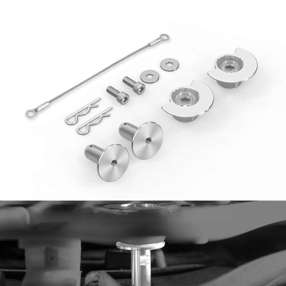 NICECNC ATV Seat Receptacle Latch Replacement Pin Kit For Yamaha YFZ450R / SE