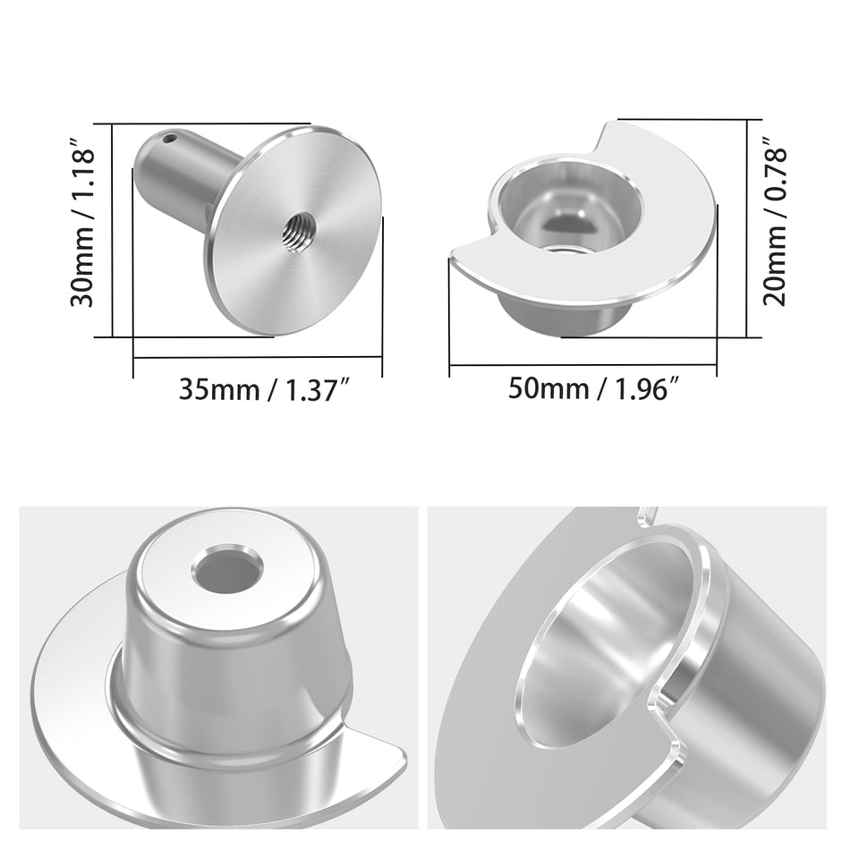 NICECNC ATV Seat Receptacle Latch Replacement Pin Kit For Yamaha YFZ450R / SE