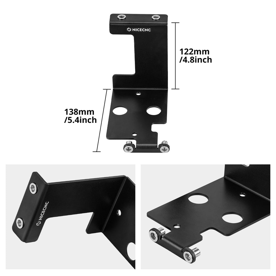 NICECNC ATV Coolant Reservoir Relocation Bracket Front Mount For Yamaha Banshee 350