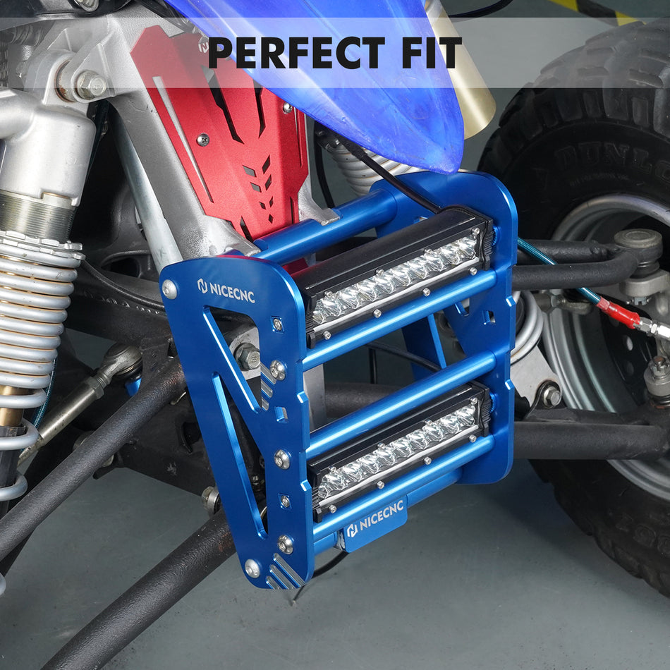 NICECNC Front Bumper with LED Lights for Yamaha YFZ450X 2010-2011 YFZ450R 2009-2024 YFZ450RSE Special Edition 2009-2024