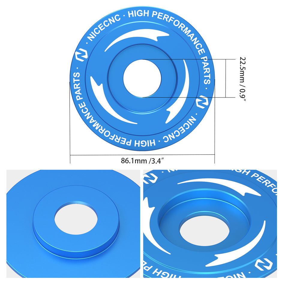 NICECNC Sprocket Guard for Yamaha YFZ450R, 6061 Billet Aluminum CNC Machined