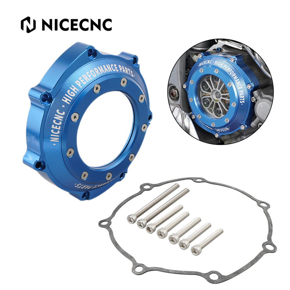NICECNC Clutch Cover for Yamaha YFZ450 450R, Billet Aluminum CNC Machined