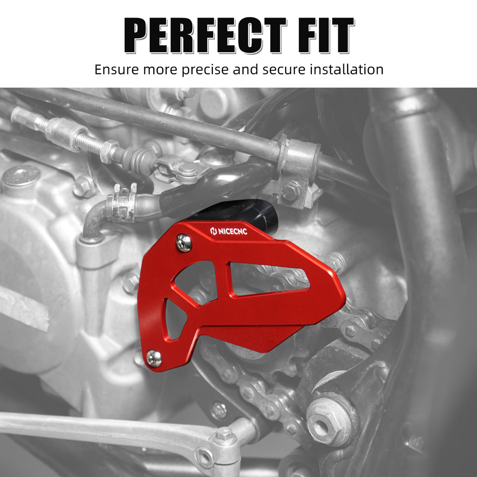 NICECNC ATV Engine Case Saver Chain Guard Trim Panel For Honda TRX 450 R / ER