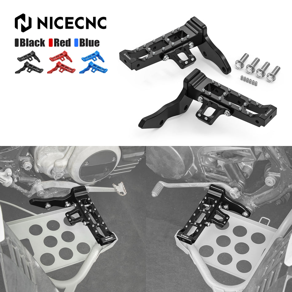 NICECNC ATV Extended Wider Foot Pegs Pedals For Yamaha Banshee 350 1987-2006