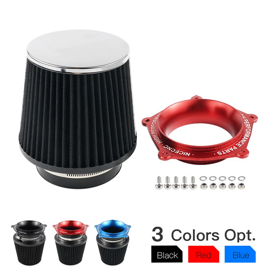 NICECNC Air Intake Filter + Air Adapter Kit for Yamaha YFZ450R YFZ 450 R 2009 2010-2020 2021 2022 2023 2024