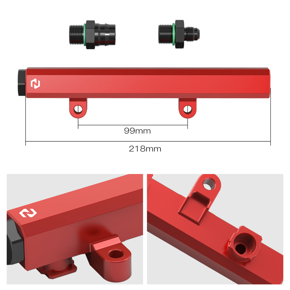 NICECNC Aluminum Fuel Rail Compatible with 2017-2023 Can am x3