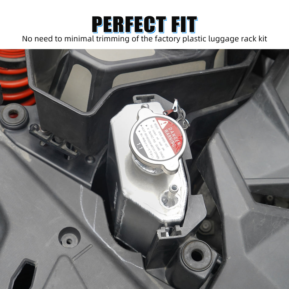 NICECNC Upgraded Coolant Reservoir Tank For Can-am Maverick X3 2017-2022 R RR Max Sport 1000R Trail 800 Defender Pro UTV Accessories