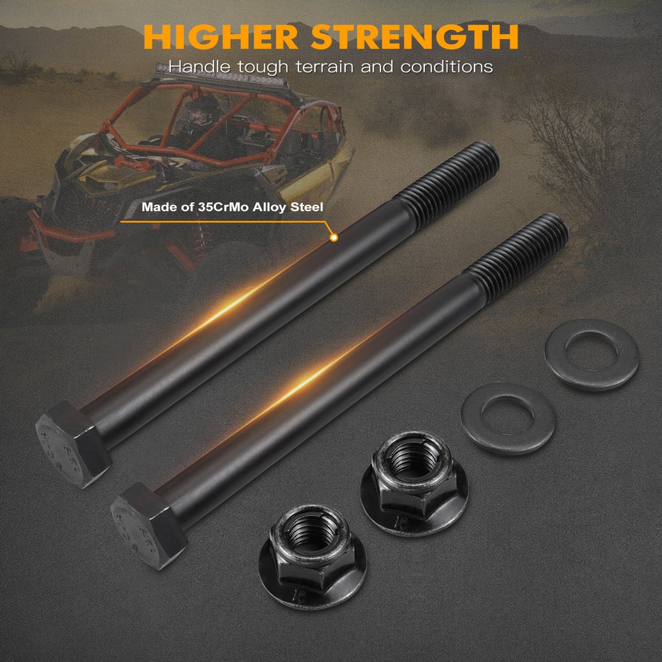 NiceCNC Front Upper Shock Tower Bolt Set For Can-Am Maverick X3 R Max 4x4 Turbo DPS