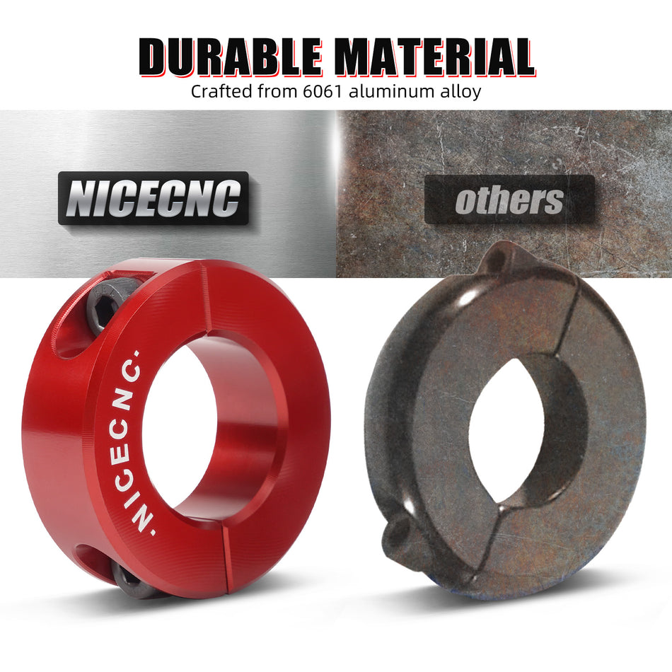 NICECNC Aluminum Two-Piece Rear Sway Bar Clamping Collar Compatible with Can Am x3 2017-2023