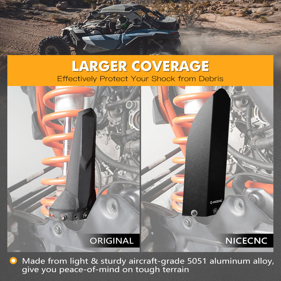 NiceCNC Shock Guards For Can-Am Maverick X3 2017-2024