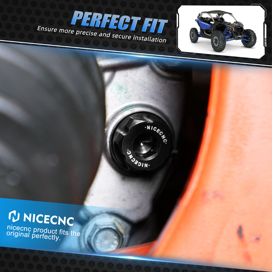 NiceCNC M18X1.5 Front Differential Magnetic Oil Fill Plug For Can-Am Maverick X3 R Max 4x4 XRC Turbo DPS