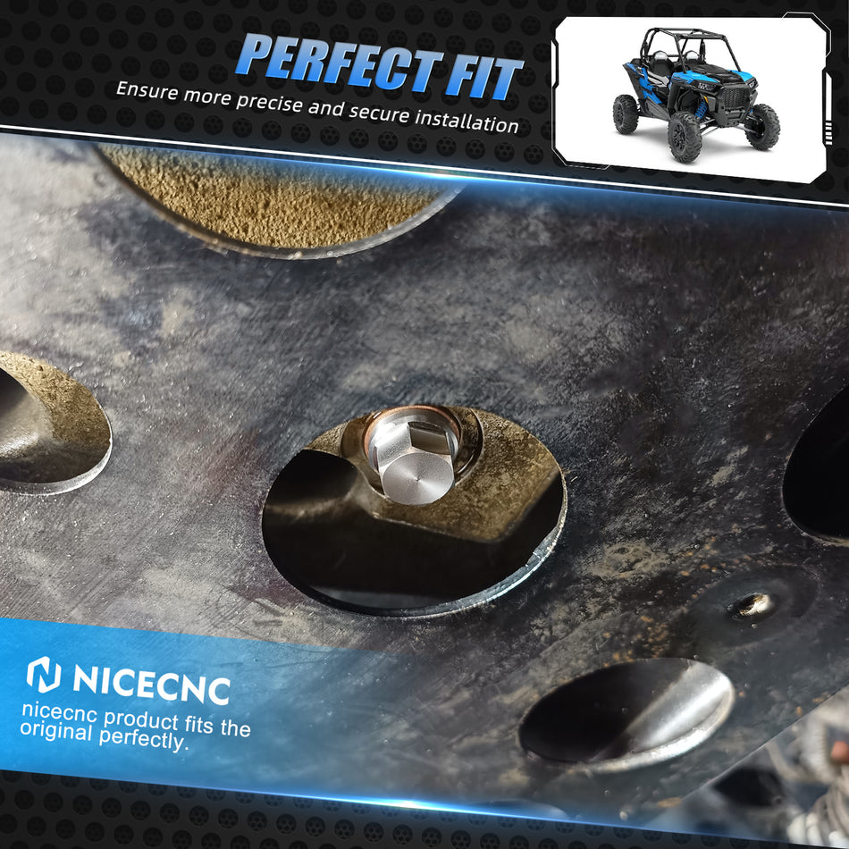 NiceCNC Magnetic Oil Drain Plug For Polaris RZR XP 1000 EPS Ranger 570