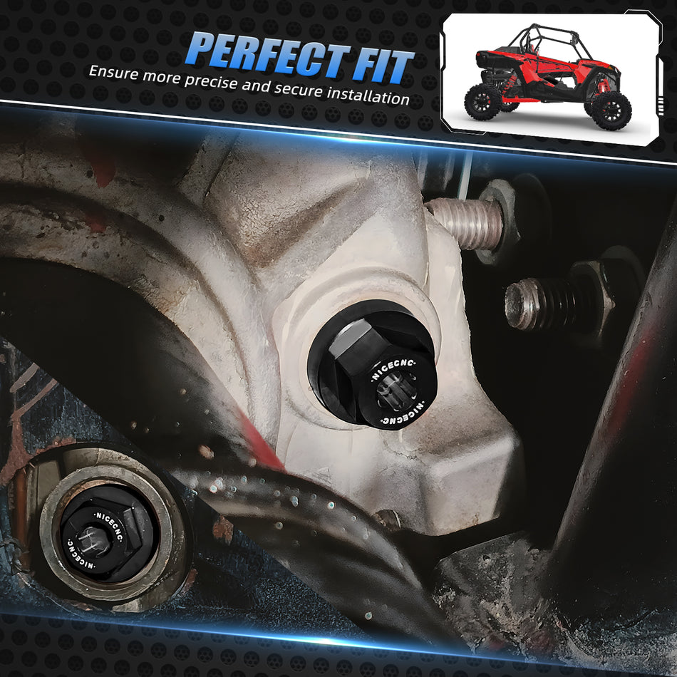 NiceCNC Magnetic Front Differential Fill and Drain Plug For Polaris RZR XP Turbo S