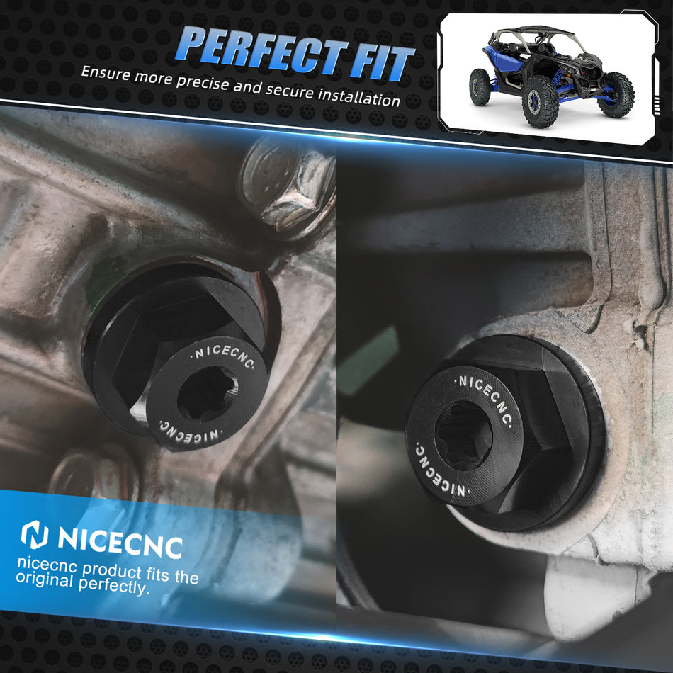 NiceCNC M18X1.5 Magnetic Transmission Fill Drain Plug For Polaris RZR XP 1000