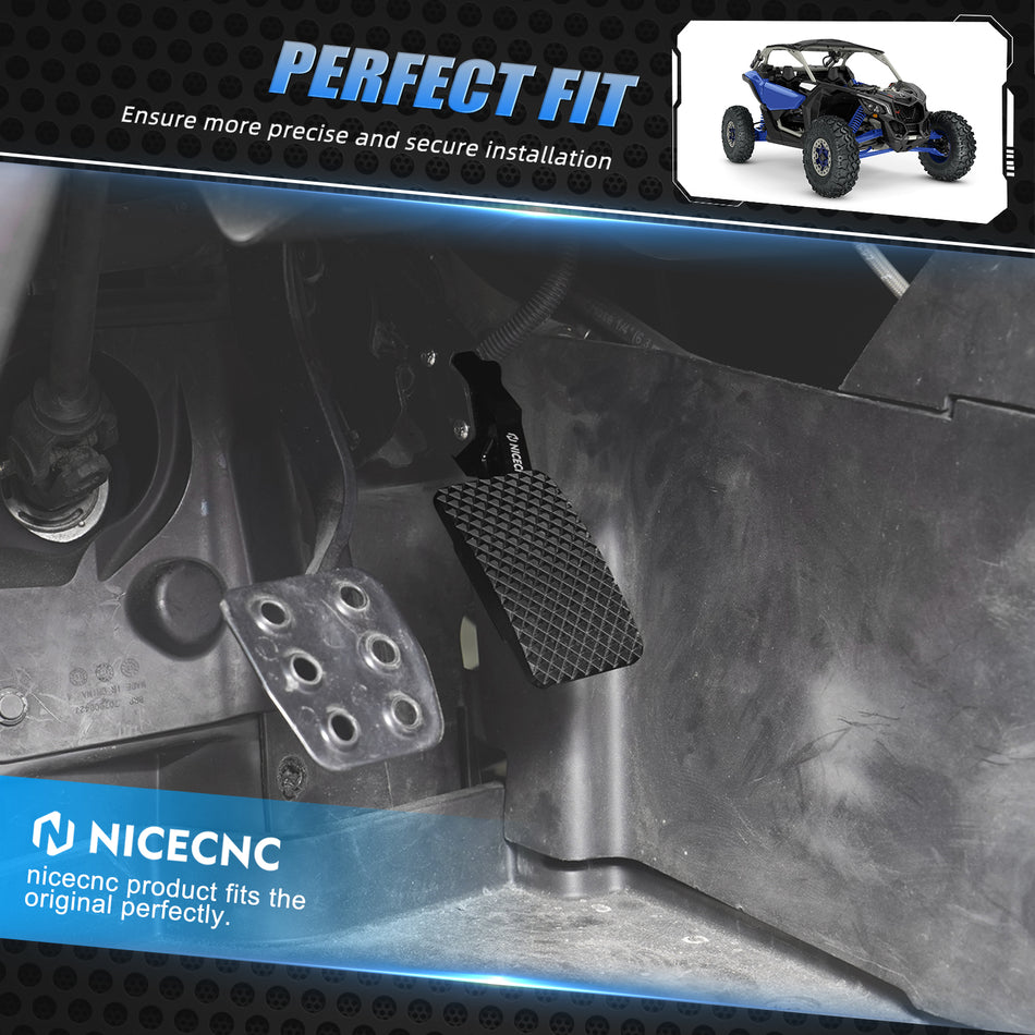 NiceCNC Gas Pedal Extender For Can-Am Maverick X3 R Max 4x4 Turbo DPS