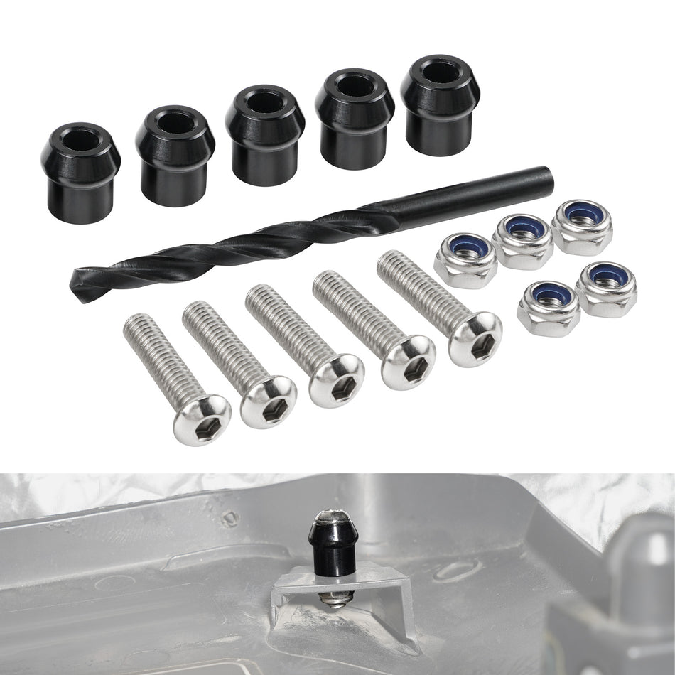 NICECNC Aluminum Removable Hood Repair Kit 5pcs compatible with 2017-2023 CAN AM x3