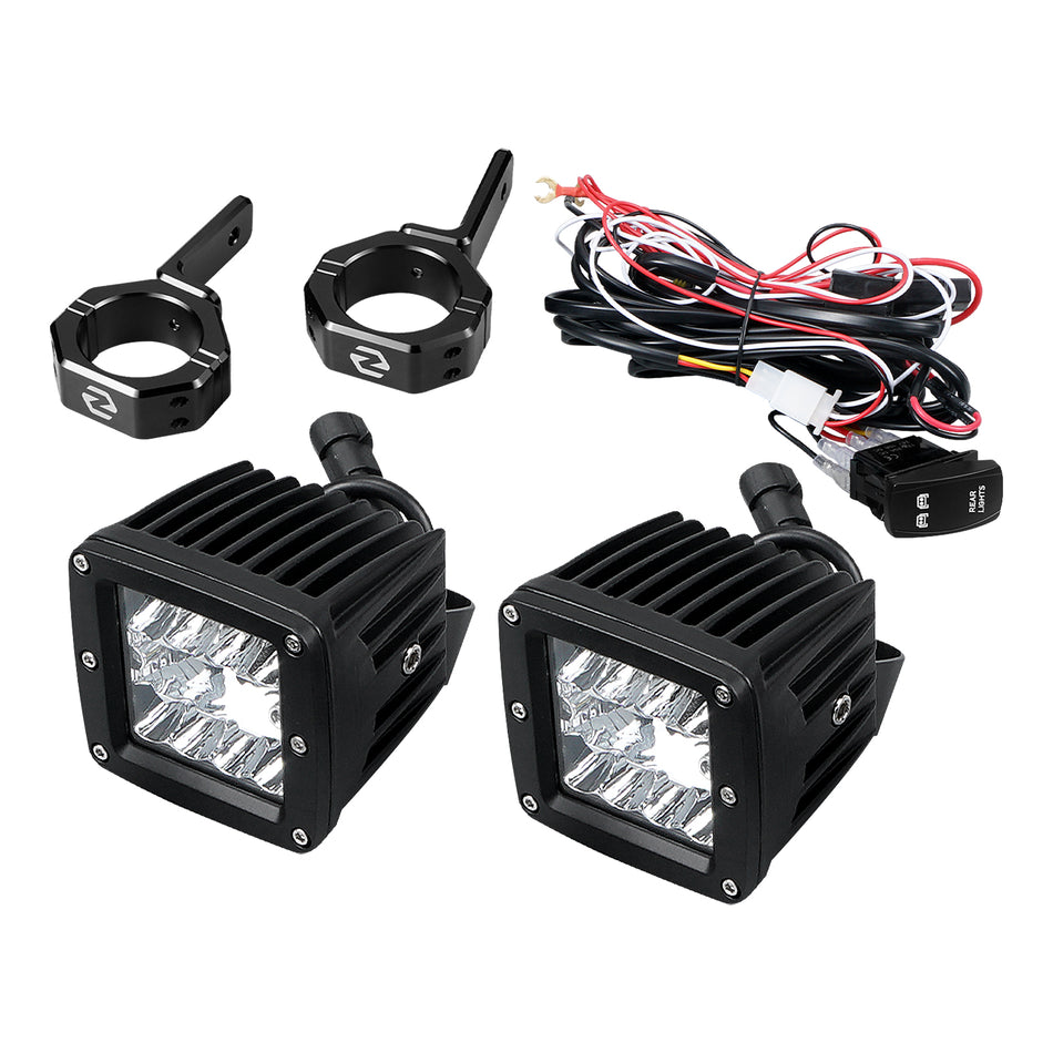 NiceCNC 20W LED Back Up Rear Work Light with Wiring Harness and Brackets For Can-Am Maverick X3 4x4 R DS Turbo DPS