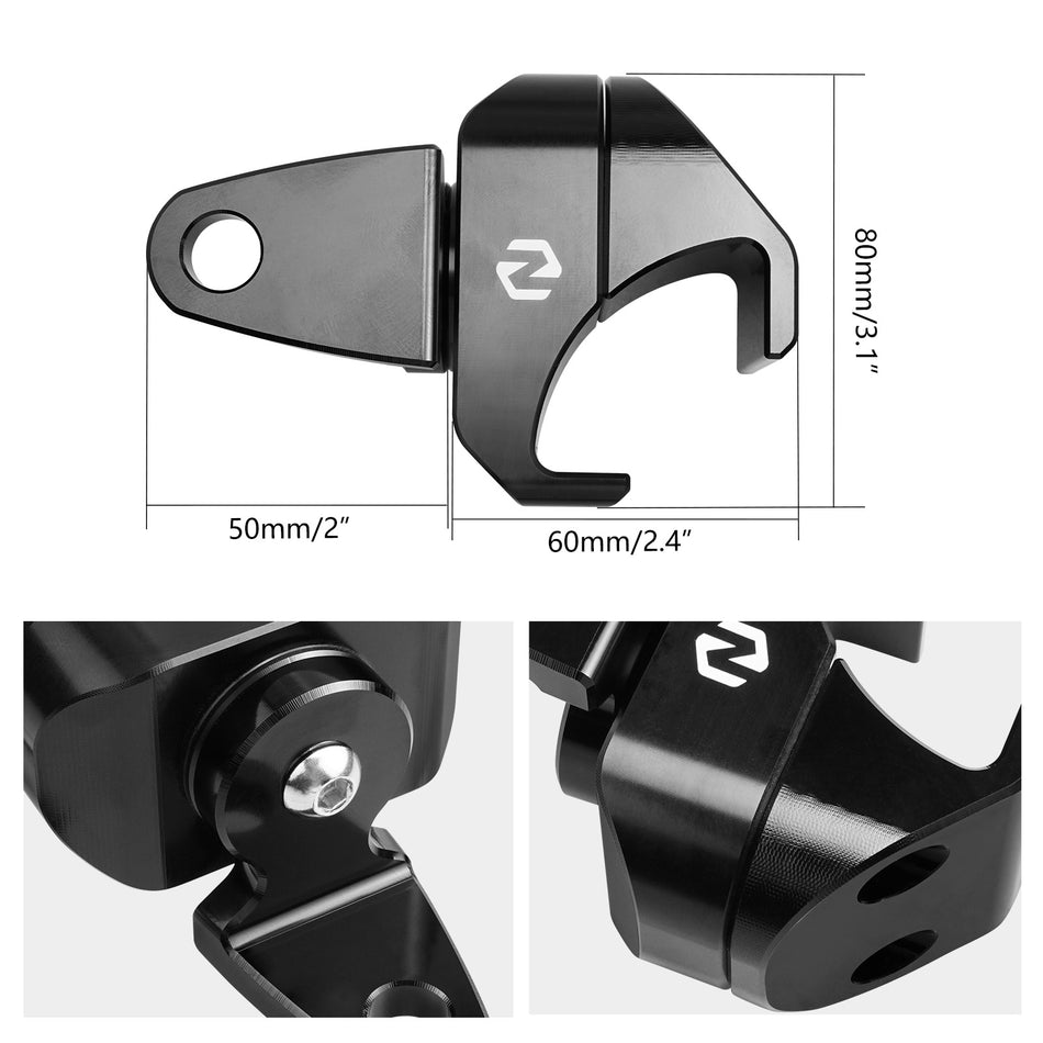 NICECNC Aluminum Adjustable Utv Whip Light Mount Compatible with Only Pro Fit Cage for Polaris Ranger General Can am Defender Outlander Commander 2021+ Maverick Trail Sport