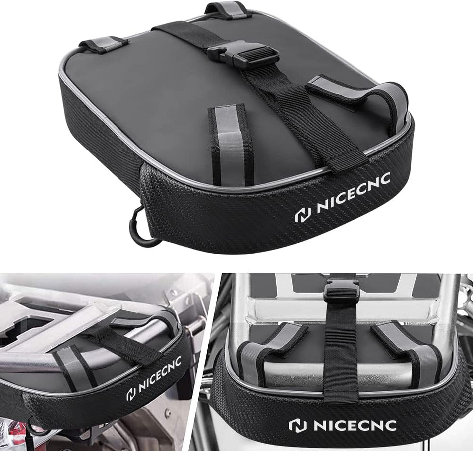 NiceCNC Motorcycle Tail Bag Dual Sport Rear Frame Box For BMW R1200GS LC Adventure R1250GS Adventure