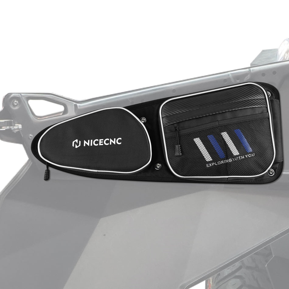 NiceCNC UTV Front Door Storage Bags+Knee Pad for Polaris RZR XP 1000 900 Turbo S 2014-2020 2021 2022 2023 2024