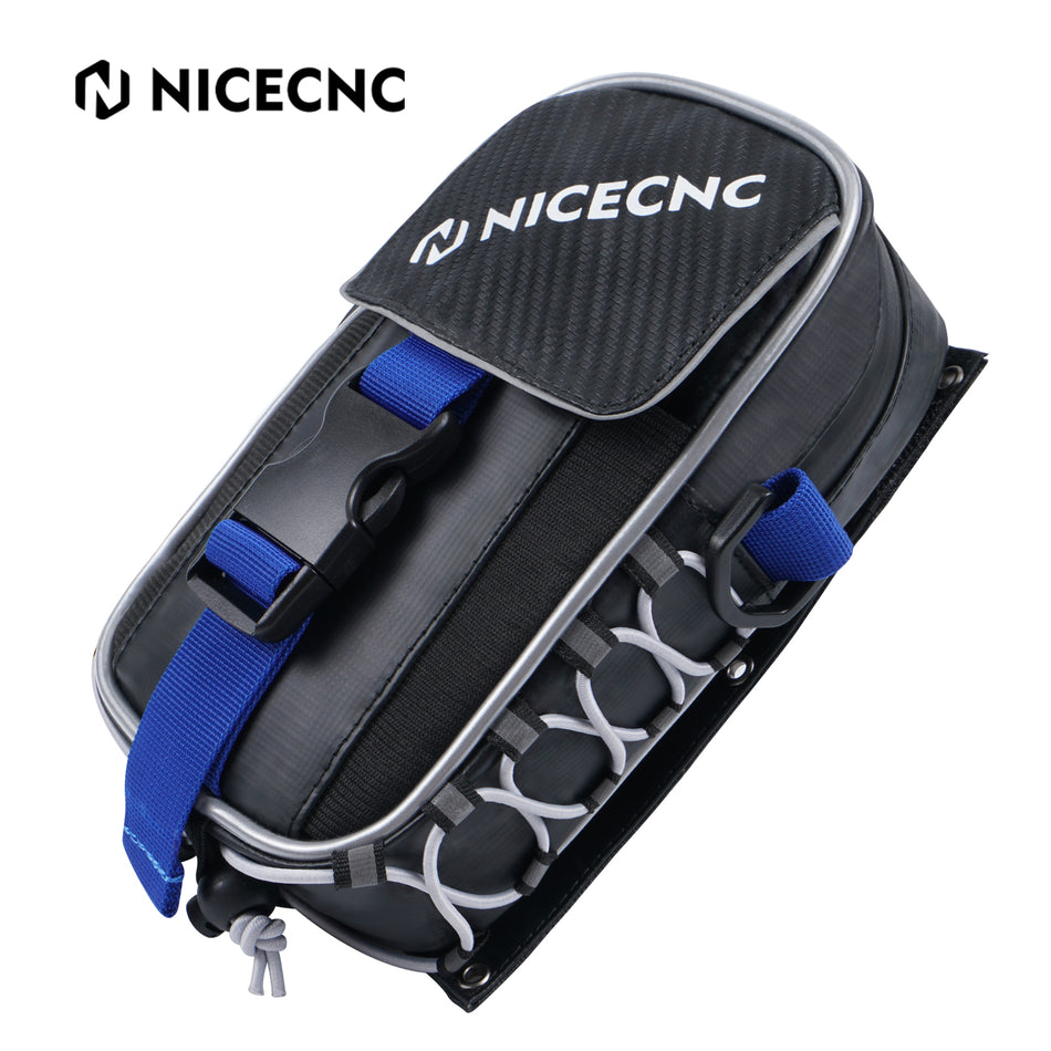 NICECNC Waterproof Vintage ATV Front Fender Tool Storage Luggage Bag for YAMAHA Raptor 700 2006-2020 2021 2022 ATV Accessories