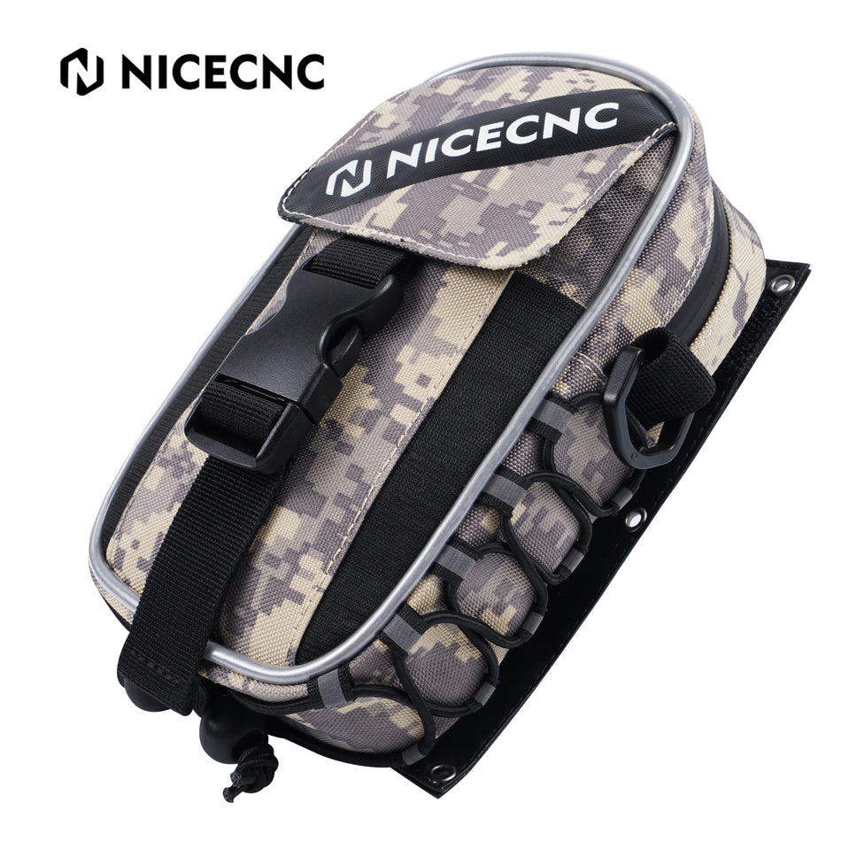 NICECNC Waterproof Vintage ATV Front Fender Tool Storage Luggage Bag for YAMAHA Raptor 700 2006-2020 2021 2022 ATV Accessories