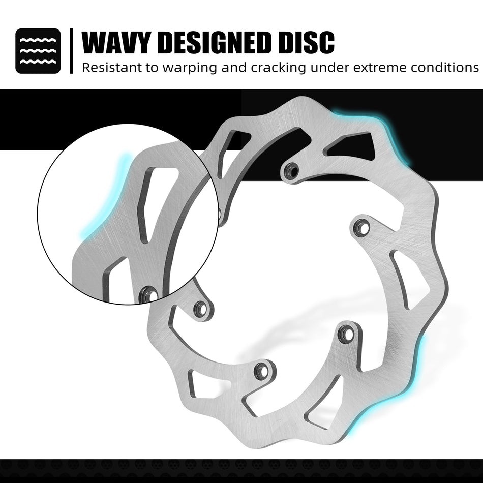 NICECNC 220mm Rear Brake Disc for KTM 125 250 350 450 530 SX SX-F XC XCW EXC EXC-F SMR