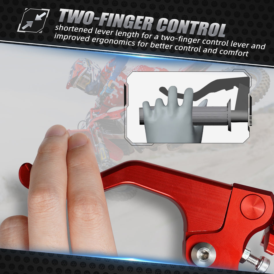 NICECNC Short Stunt Clutch Lever for Honda CRF150F CRF230F 2003-2016 CRF250X CRF450R CRF450X 2002-2016 XR650R 2000-2007