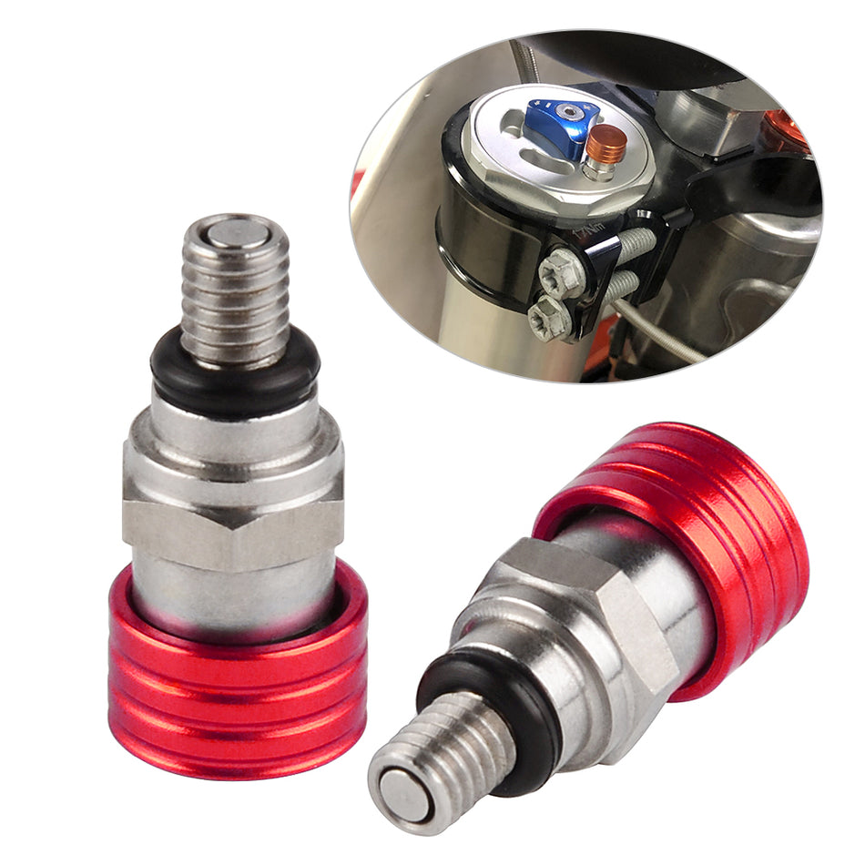 NICECNC M5x0.8 Fork Air Bleeder Valve for Honda CR80 1996-2007 CR125R CR250R 1991-2007 CRF450RX 2017-2019 CRF450X 2005-2019