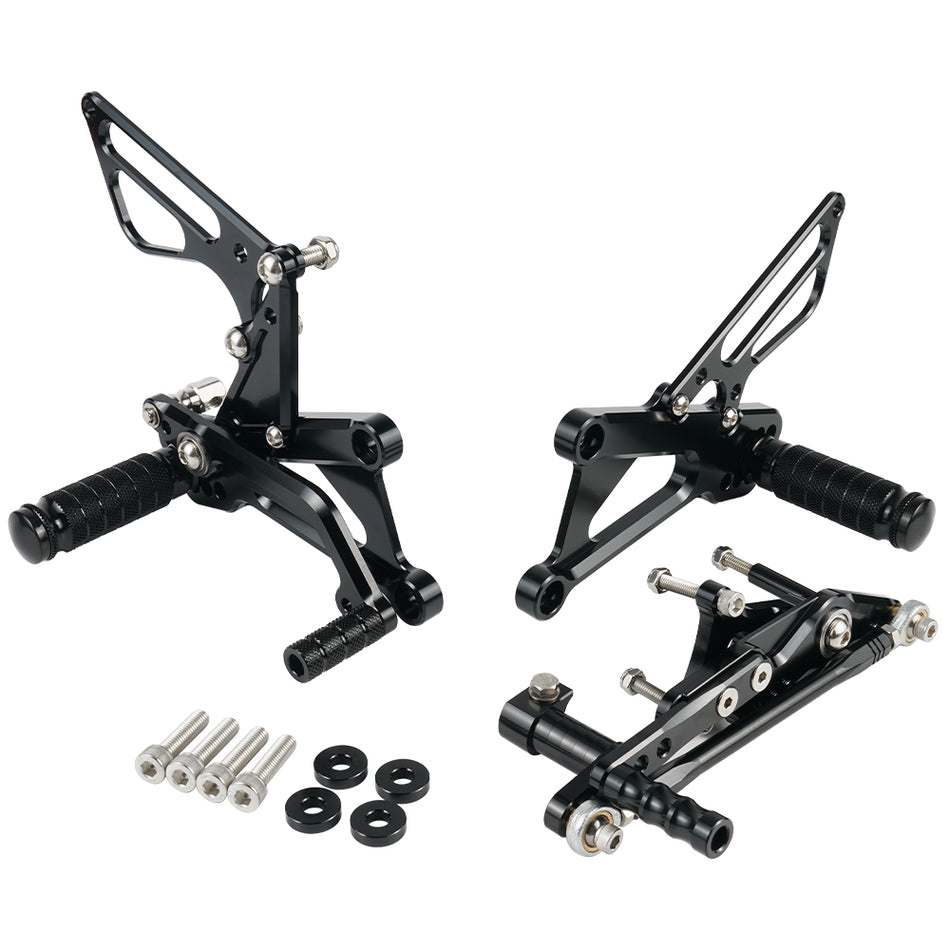 NICECNC Black Rearset Foot Peg Rear Set for Triumph Daytona 675 2006 2007-2010 2011 2012
