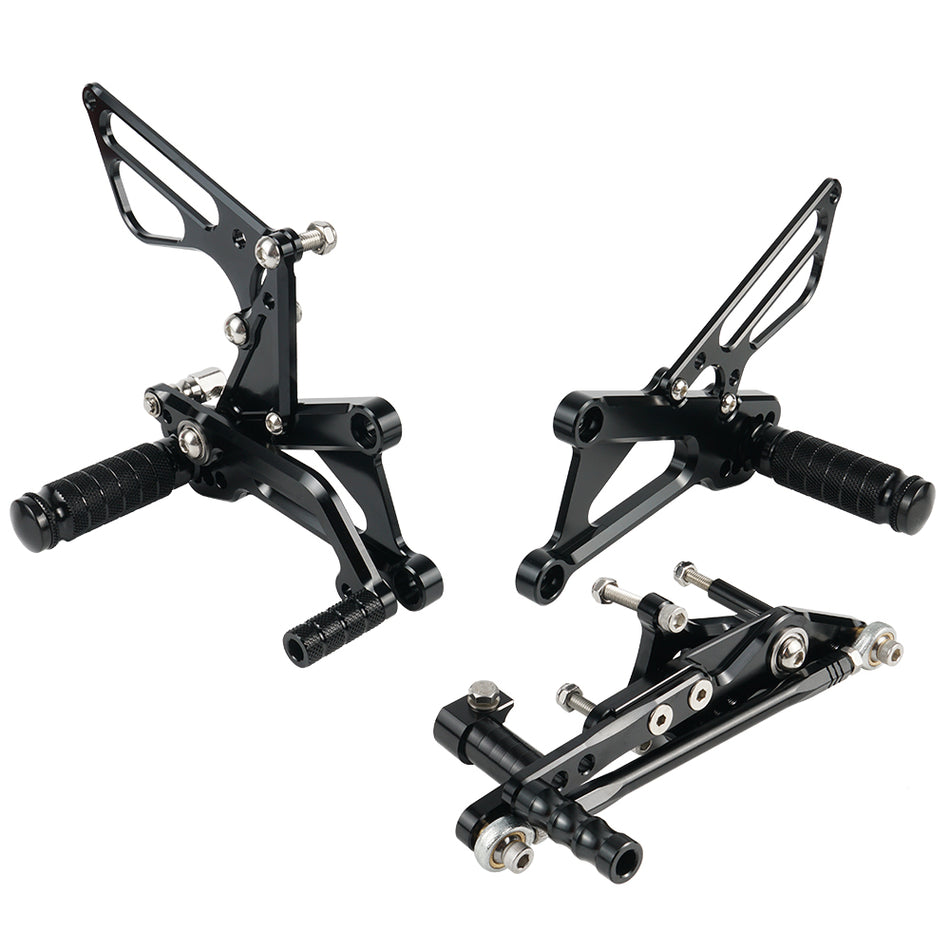 NICECNC Black Rearset Foot Peg Rear Set for Triumph Daytona 675 2006 2007-2010 2011 2012