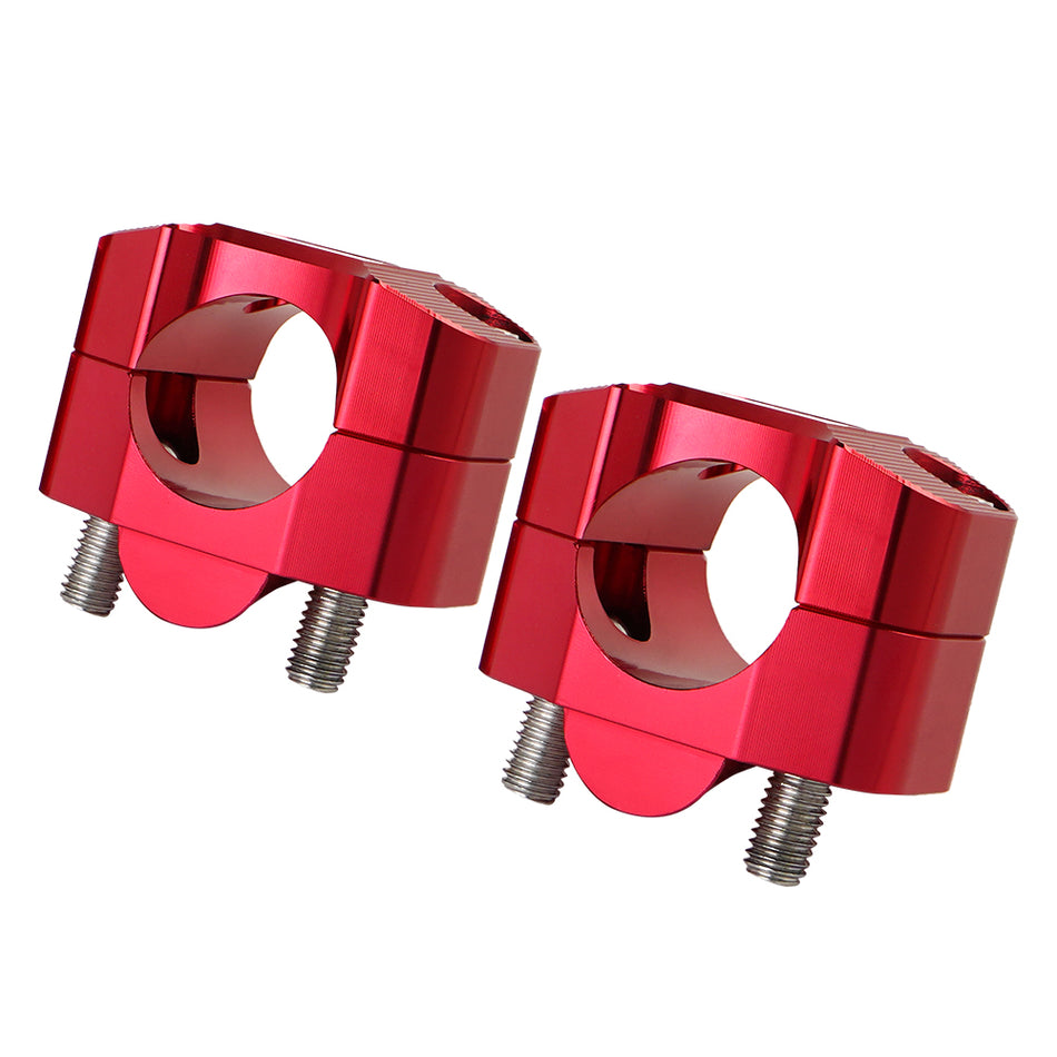 NICECNC Motocross ATV Parts 1-1/8" Solid Bar Mounts Kit for Honda CR CRF XR 80 100 125 250 450 500 650