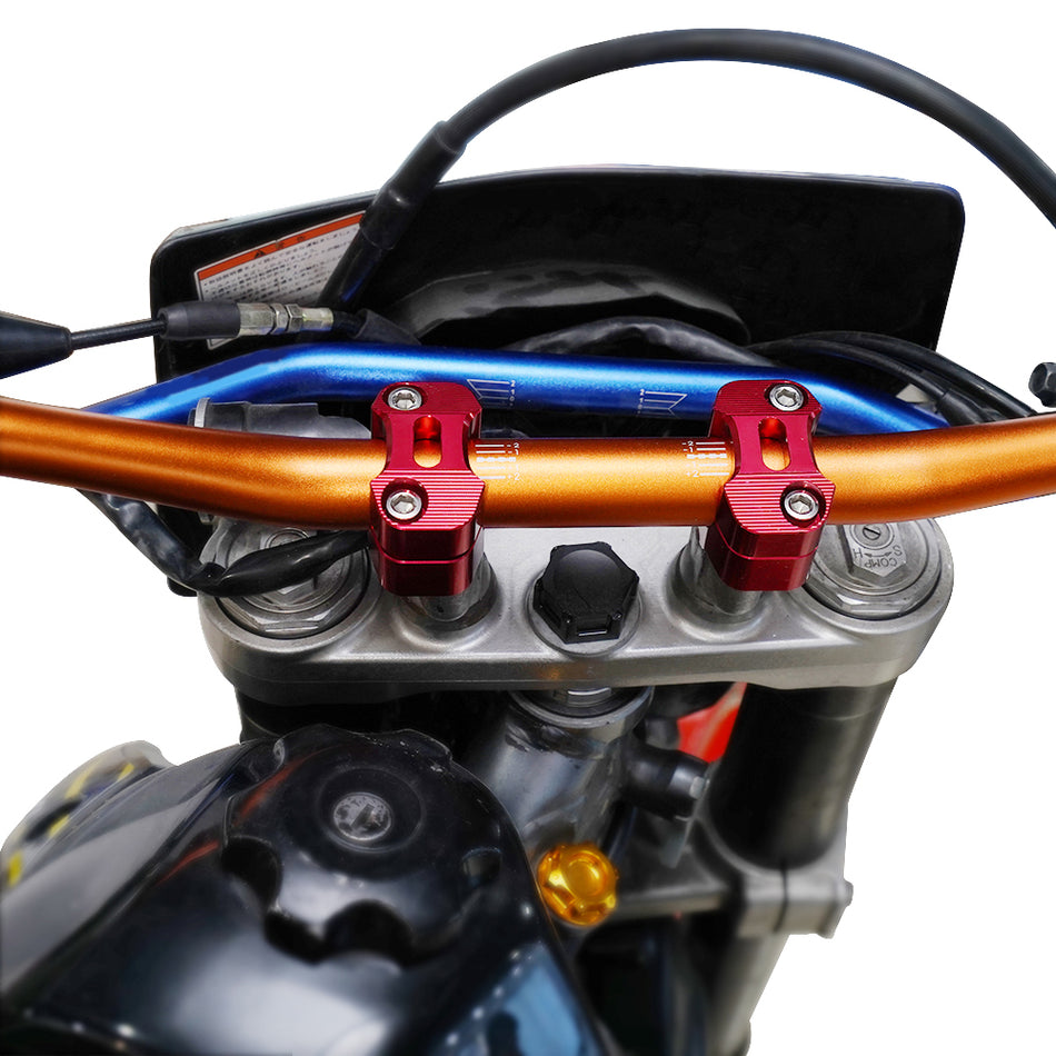 NICECNC Motocross ATV Parts 1-1/8" Solid Bar Mounts Kit for Honda CR CRF XR 80 100 125 250 450 500 650
