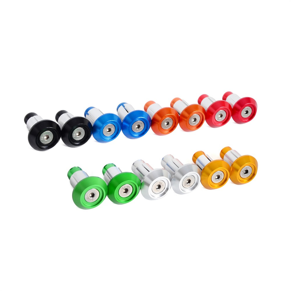 NICECNC 2pcs 7/8" CNC Aluminum Handlebar End Cap Plugs Universal for Motorcycle Off Road