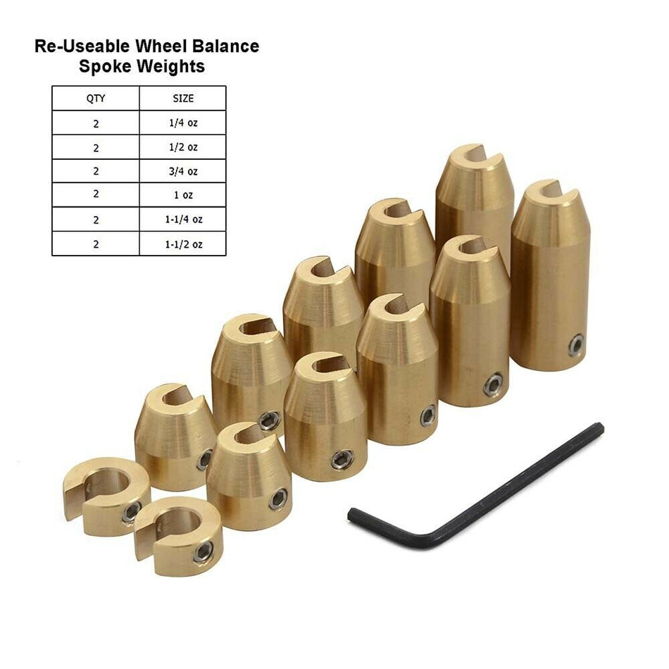 Motorcycle Spoke Wheel Weights Kit For Super Moto