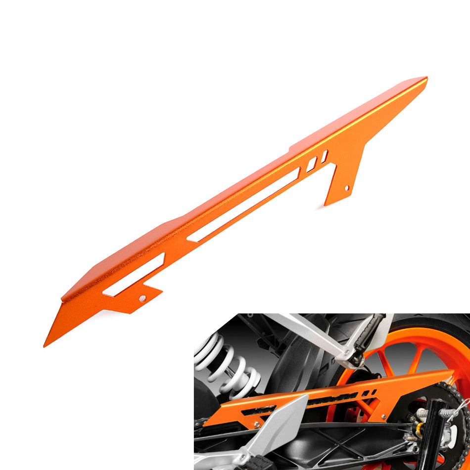 NICECNC CNC Orange Chain Guard Cover Protector for KTM 125 200 390 Duke 2013-2015 2016