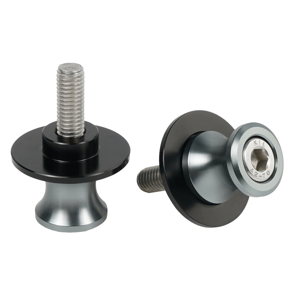 NICECNC 6mm M6 Motorcycle Swingarm Spools for Yamaha R1 R6 R7 R6S FZ1 FZ8 MT01 MT03 MT09 FZ07 FZ09 Rear Stand Swingarm Sliders