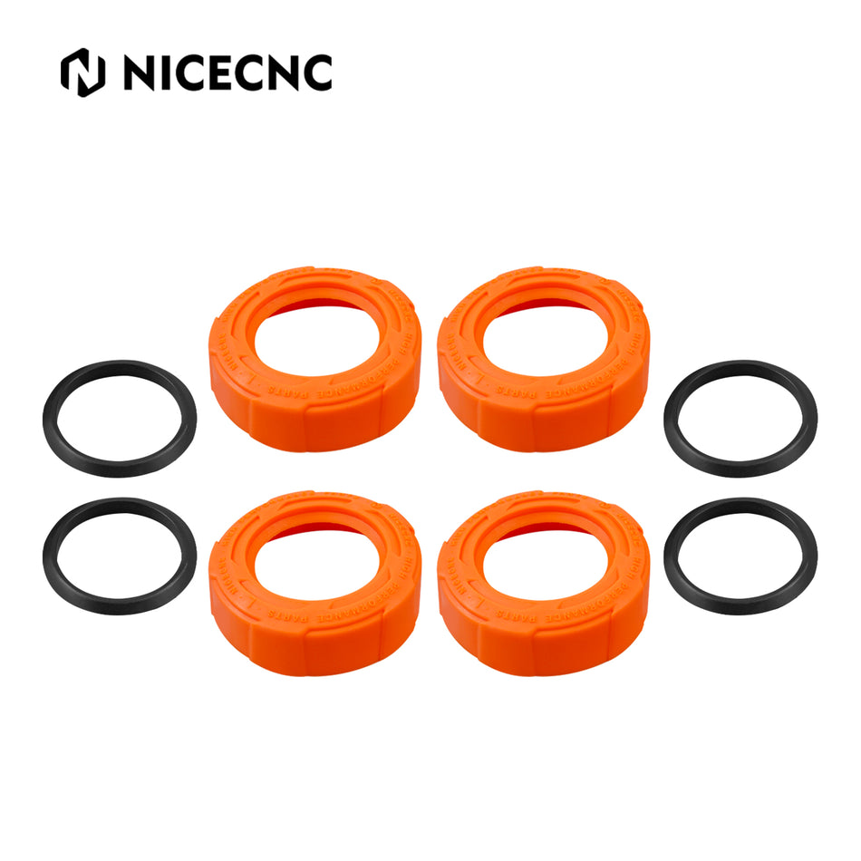 NICECNC Motorcycle TPE Front Rear Wheel Bearing Spacer Protector Cap for KTM EXC300 EXC EXCF XCW EXC-W 125 250 450 500 2016-2023