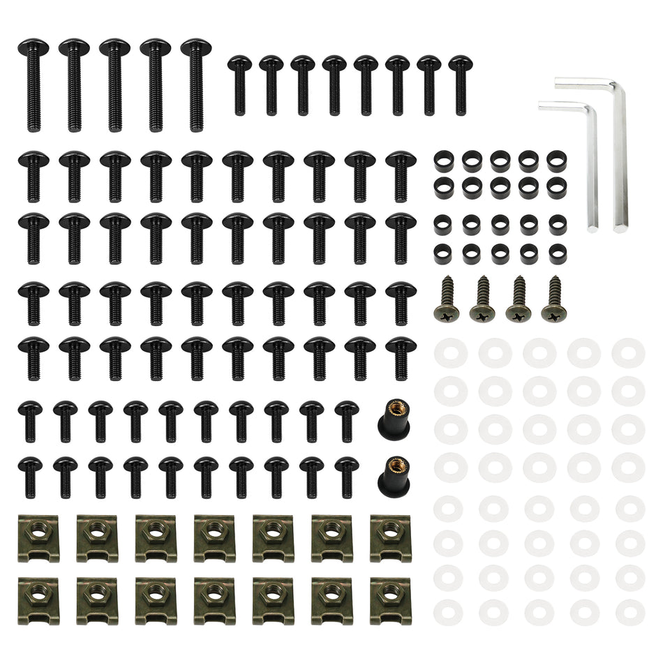 NICECNC Aluminum Fairing Bolts Kit Screws for Honda RC51 VFR750R CBR900RR CBR600RR