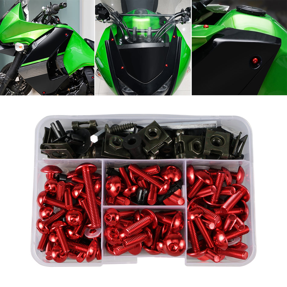 NICECNC Aluminum Fairing Bolts Kit Screws for Honda RC51 VFR750R CBR900RR CBR600RR