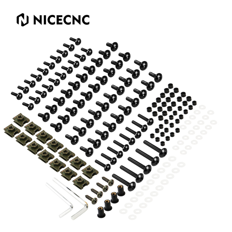 NICECNC Motorcycle Fairing Bolts Bodyworks Kit for Yamaha FJ1200 FZR1000 FZR600 FZR750R