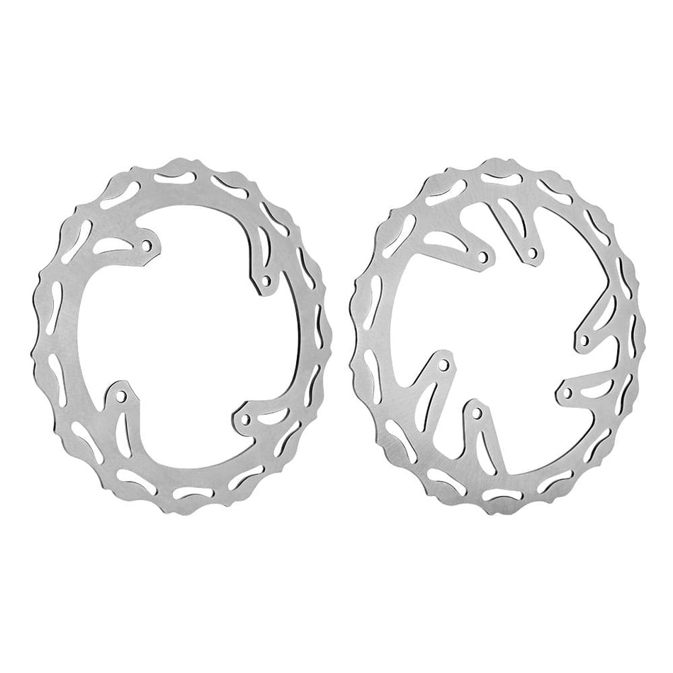 Front Rear Brake Disc Rotor For Honda CRF250R 2004-2014 CRF450R 2002-2014